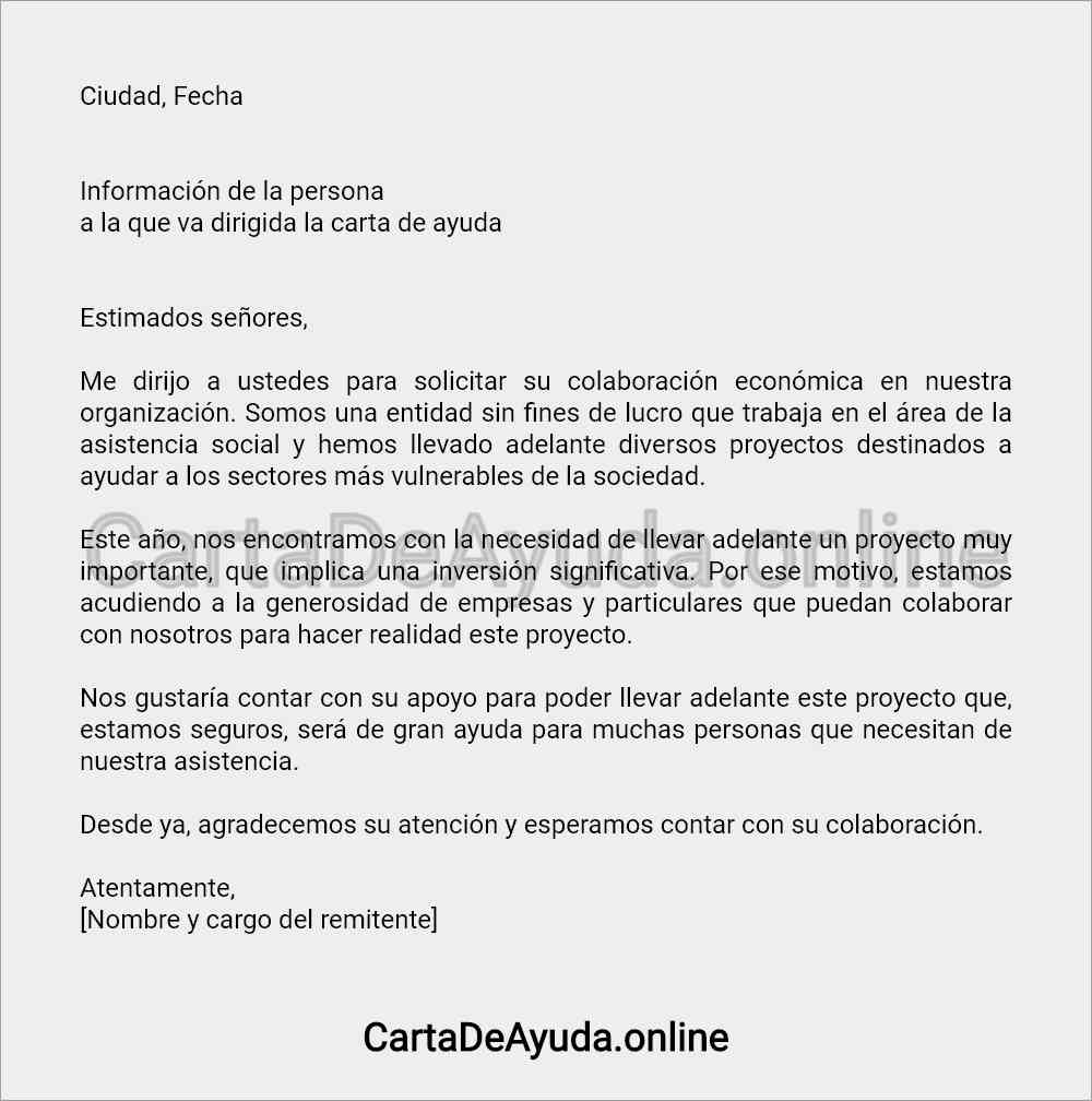 Modelo De Carta Para Solicitar Colaboración 8740